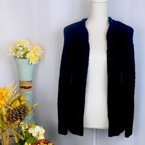 Le Choi’s Medium Black Open Cardigan